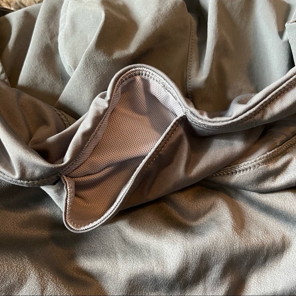 NIKE Women's 3" Eclipse Running Shorts Gray Medium Tie Waist Built In Underwear - Picture 8 of 9